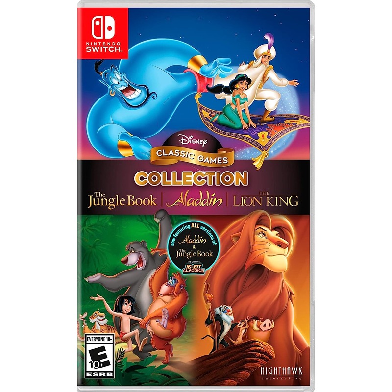 Disney Classic Games Collection : Aladdin, The Lion King, and The Jungle Book - Nintendo Switch